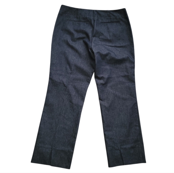 NWT New York & Co City Stretch Sullivan St Ankle Pants Navy Blue Denim Look 8 - Picture 2 of 9
